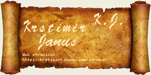 Krstimir Janus vizit kartica